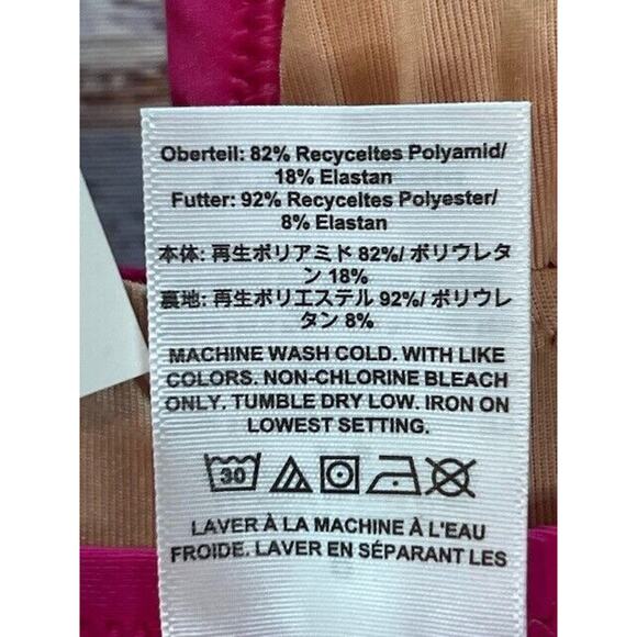J.Crew Womens Ruched Ruffle One Piece Swimsuit Beach Fuchsia Pink Size 8 NWT - Picture 5 of 8